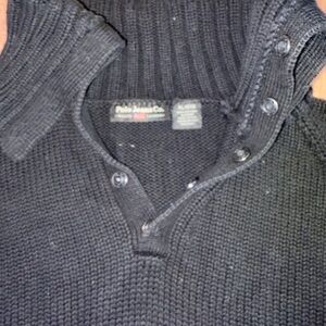 Polo by Ralph Lauren Dark Knit Zip-Up Sweater